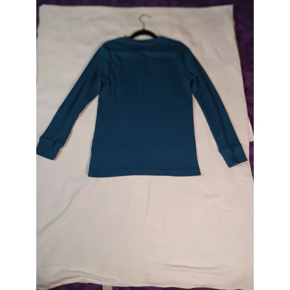The Children's Place Boy's Thermal Henley Top  Blue Size 7